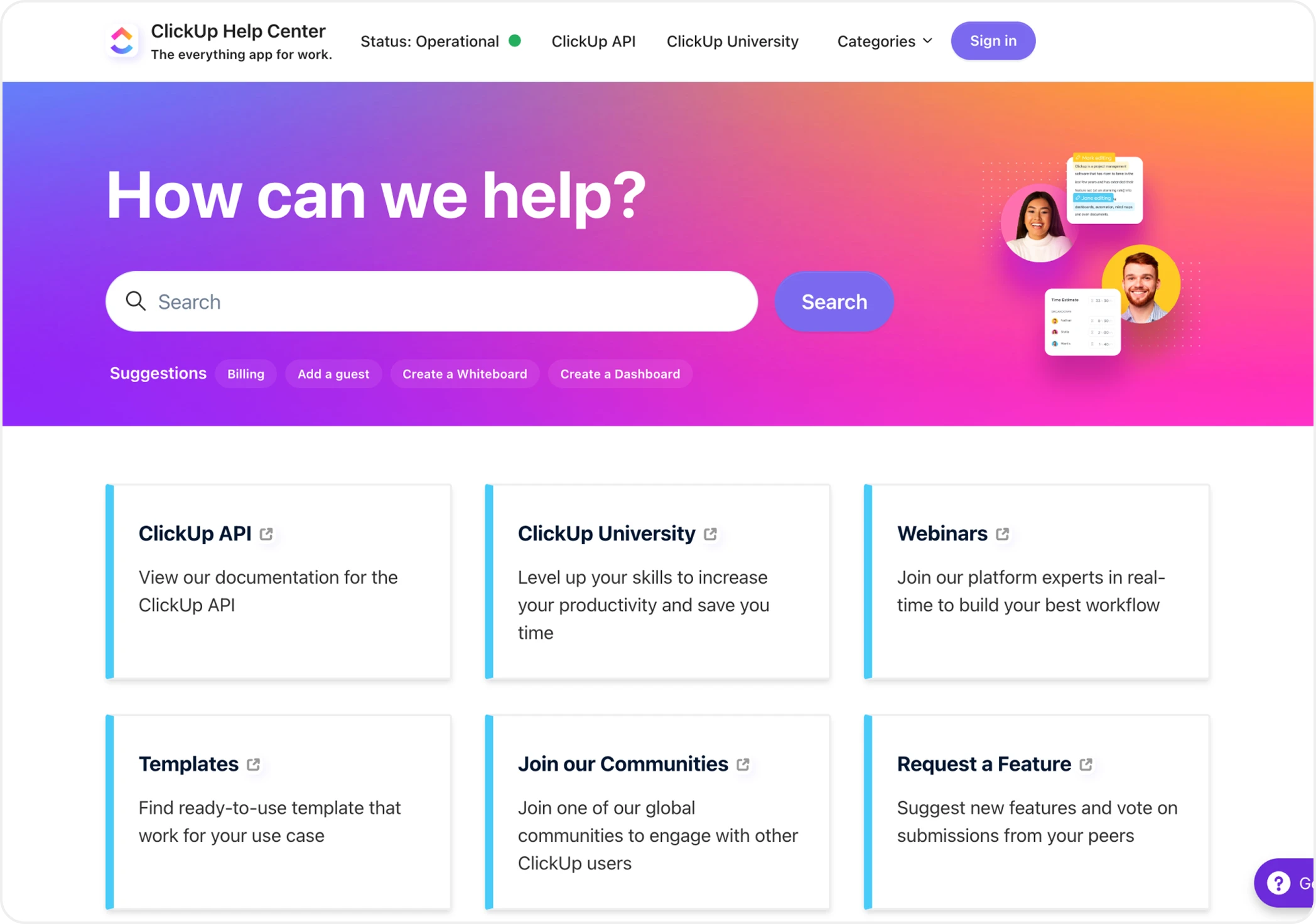 Dashboard ClickUp